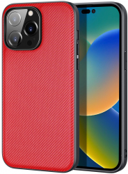 Husa protectie pentru iPhone 14 Pro Max Carbon Design Negru Rosu HUR-BBL6349 