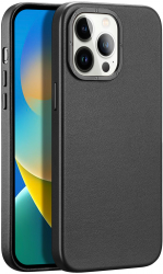 Husa protectie pentru iPhone 14 Pro Max Piele Ecologica Negru HUR-BBL6359 
