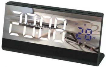 Ceas digital oglinda cu led Culoare - alb 