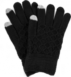 Manusi touchscreen barbati din tricot MB-720-156 Negru