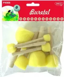 Pensule DACO Tip Burete 8 Buc/Set Pensule Pictura Pensule Burete Pensula Burete Accesorii Pictura Pensule Pictura Acrilica 