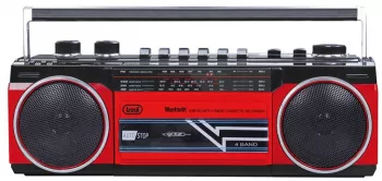 Radiocasetofon portabil RR 501 BT FM Bluetooth MP3 USB rosu Trevi 