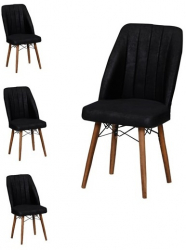 Set Scaune 4 Madrid Negru HAMAN