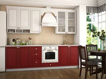 BUCATARIE VERSAILLES MDF 2.6M ROSU 