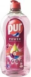 Detergent Lichid PUR Power 5 Smochine si Rodie 450 ml pentru Indepartarea Grasimilor Pur Detergent de Vase 