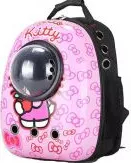 Rucsac transport animale de companie tip capsula astronaut Pink Hello Kitty Gonga 