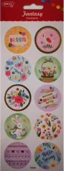 Abtibild DACO Fantezia Model Primavara 10 Buc/Set Multicolor Abtibilde Stickere Primavara Sticker Autocolant Daco Autocolante Copii 