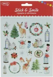 Abtibild DACO Lipeste si Zambeste Model Craciun 26 Buc/Set Multicolor Stickere Craciun Sticker Autocolant Daco Autocolante Copii 