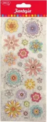 Abtibilduri DACO Fantezie Flori 22 Buc/Set Multicolor 