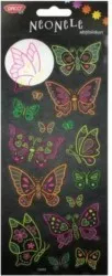 Abtibilduri DACO Neonele Model Fluturi 1 Folie Multicolor 