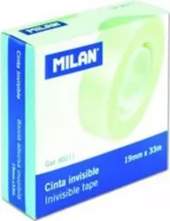 Banda Adeziva Invizibila MILAN 19mm x 33m Ambalare Cutie Scotch pentru Birou 