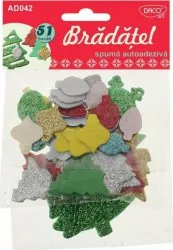 Bradatel Autoadeziv DACO Material Spuma 51 Buc/Set Multicolor Accesorii Craft Barzi cu Autoadeziv Brazi de Lipit 