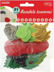 Forme Spuma Autoadeziva DACO Model Roadele Toamnei Dimensiuni Variabile 51 Buc/Set Multicolor Accesorii Creatie Accesorii Craft 