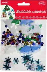 Forme Spuma Autoadeziva si Plastic DACO Model Braduleti Sclipareti Dimensiuni Variabile 36 Buc/Set Multicolor Accesorii Craft 
