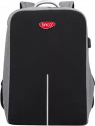 Ghiozdan DACO pentru Laptop Dimensiuni 44x37x13 cm Compartiment pentru Laptop Material Poliester Culoare Negru/Gri 
