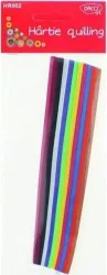 Hartie Quilling DACO 18x0.5 cm 300 Fasii/Set Multicolor 80 g/m and sup2 