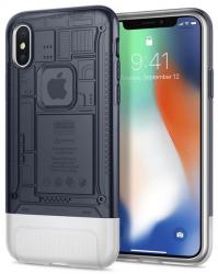 Husa de protectie Spigen Classic C1 pentru iPhone X/XS Gri carbune 
