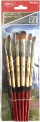 Pensule DACO 6 Buc/Set Varf Tip Limba de Pisica cu Par Sintetic Pensule Pictura 