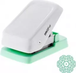 Perforator DACO Hobby Complex Perforare 5.08 cm Model Floare Alb/Verde 