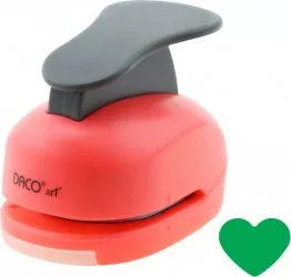Perforator DACO Hobby Model Inima 3 Plastic/Metal Perforare 3.8 cm Multicolor Perforatoare Lucru Manual Perforator Inima 