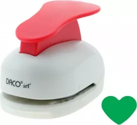 Perforator DACO Hobby Model Inima Plastic/Metal Perforare 5 cm Multicolor Perforator Lucru Manual Perforator Inima