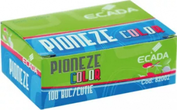 Pioneze Color Ecada 11 mm 100 Buc/Cutie Diferite Culori Pioneza cu Cap Plat Rotund Colorat 