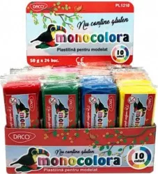 Plastilina Monocolora DACO 50 g Diverse Culori 