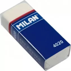 Radiera MILAN 4020 Cauciuc Sintetic Culoare Alba Radiere Radiera Alba Guma de Sters Gume de Sters Radiera Creion Radiere Creion 