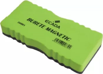 Set 12 Bureti Magnetici ECADA 13x6 cm Culoare Verde Burete pentru Tabla Alba Burete Whiteboard 