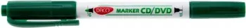 Set 5 Markere CD DACO Doua Capete de Scriere Varf 0.5-1 mm Verzi Marker CD Marker DVD Marker Permanent CD Markere 