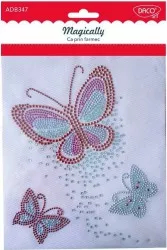 Strasuri Design Transferabil DACO Model Fluturi Multicolor Accesorii Creatie Accesorii Craft Ornament Transferabil pe Textile 