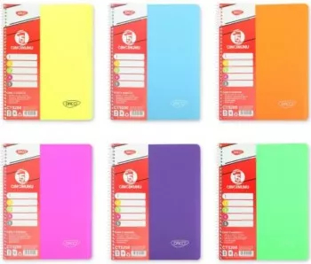 Caiet A4 Universal DACO 200 File Spiralat 70 g/m and sup2 Coperta Plastic 