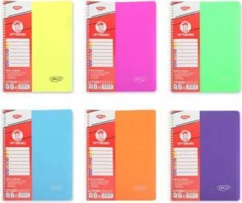 Caiet A4 Universal DACO 240 File Spiralat 70 g/m and sup2 Coperta Plastic 