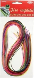 Fire Plastic DACO pentru Impletit 30 Buc/Set Multicolor 