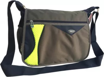 Geanta Umar DACO 41x18x29 cm Nylon/PVC 2 Compartimente Principale si Curea Reglabila Multicolor 