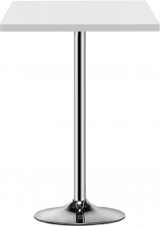 Masa de bar 2HOME Patrata Alb picior fix 105cm