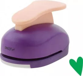Perforator DACO Hobby Model Inima 2 Plastic/Metal Perforare 7.6 cm Multicolor Perforator Lucru Manual Perforator Model Inima 