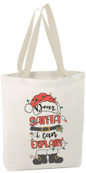 Sacosa Tote Bag Personalizata din Bumbac Canvas - Christmas Dear Santa 