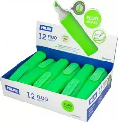 Set 12 Markere Evidentiatoare Pastel Milan Varf de 2-5 mm Verzi Marker Evidentiator Markere Marker Verde Markere Verzi 