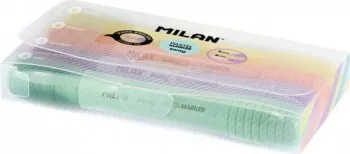Set 4 Markere Evidentiatoare Pastel MILAN Sway Varf de 2-4 mm Marker Evidentiator Markere Marker Verde Markere Verzi 