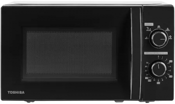 Cuptor cu microunde Toshiba MWP-MM20PBK 700W 20L Control mecanic 5 nivele putere Iluminare LED Negru