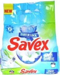 Detergent Pudra Automat de Rufe SAVEX 2 in 1 White Cantitate 2 Kg 20 Spalari Parfum Oceanic 