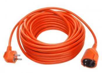 Prelungitor cu Fisa si Priza tip Schuko 20 Metri 3x1mm Portocaliu SPN2135 