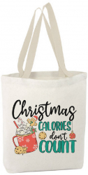 Sacosa Tote Bag Personalizata din Bumbac Canvas - Christmas Calories 