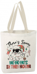 Sacosa Tote Bag Personalizata din Bumbac Canvas - Christmas In This House 