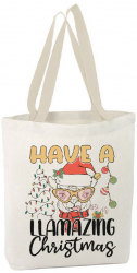 Sacosa Tote Bag Personalizata din Bumbac Canvas - Christmas LLAmazing 