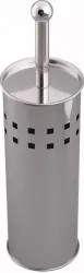 Set Toaleta cu Perie si Suport CASA PLASTOR Inox Culoare Alb/ Argintiu