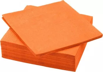 Servetele Portocalii din Hartie FLUFFY 100 Buc/Set 33x33 cm 3 Straturi - SGA333100PAPAYA 