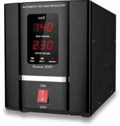 Stabilizator Automat De Tensiune Cu Servo Motor 2000Va Well 