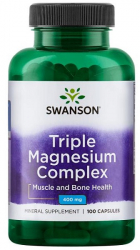 Complex Triplu Magneziu 400 mg Swanson Triple Magnesium Complex - 100 capsule 100 doze 